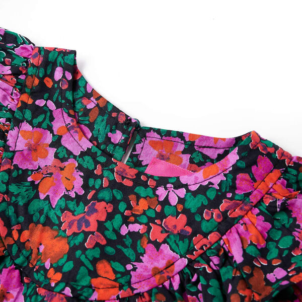 Lasten pitkähihainen mekko kirkas pinkki 104