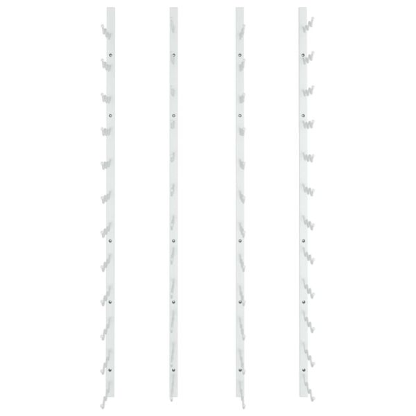 vidaXL Seinälle kiinnitettävä viinipulloteline 36 pullolle 2 kpl rauta