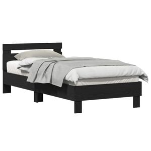 vidaXL S&auml;ngyn runko Musta tammi. 203 x 95 x 70 cm Tekninen puu
