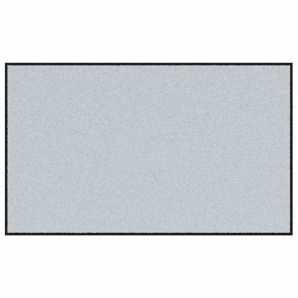 vidaXL Ovenmatto Harmaa ja musta 90 x 150 cm Polypropeeni ja vinyyli