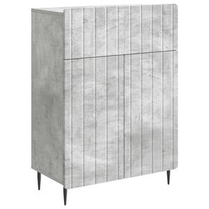 vidaXL Sivup&ouml;yt&auml; Betoninharmaa 66 x 34,5 x 92 cm Tekninen puu
