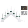 Ambiance Joulukynttelikk&ouml; 7 LED-valolla valkoinen