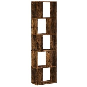 vidaXL Kirjahylly 5 tasoa savutammi 45x23,5x162,5 cm tekninen puu