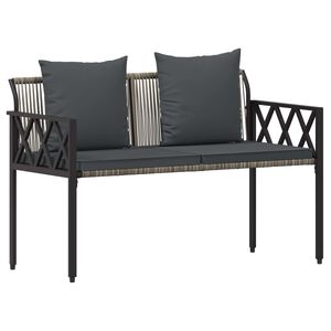 vidaXL Ulkoilmapenkit 2 -Seater 116 x 56 x 75 cm polyrottinki