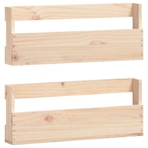 vidaXL Sein&auml;kenk&auml;telineet 2 kpl 59x9x23 cm t&auml;ysi m&auml;nty