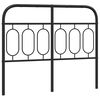 vidaXL Metallinen vaihtop&auml;&auml;ty musta 120 cm