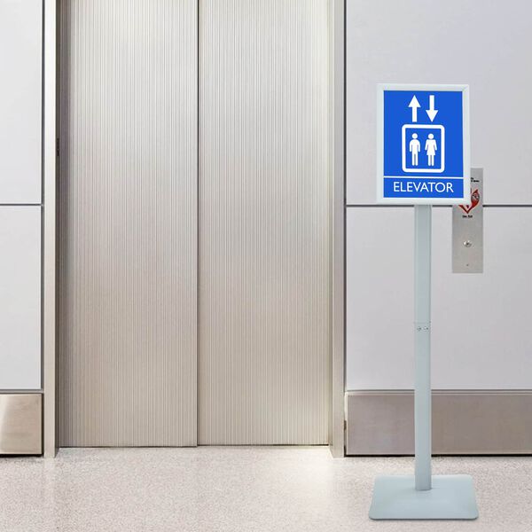 vidaXL Pedestaali juliste teline Hopea 32 x 27 x 119 cm