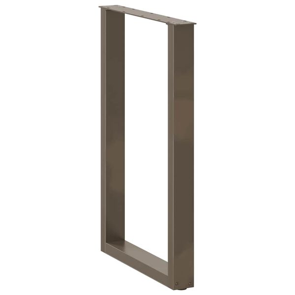 vidaXL Baarip&ouml;yd&auml;n jalat U-muotoiset 2 kpl Luonnonv&auml;rinen ter&auml;s 60x(90-91) cm Ter&auml;s