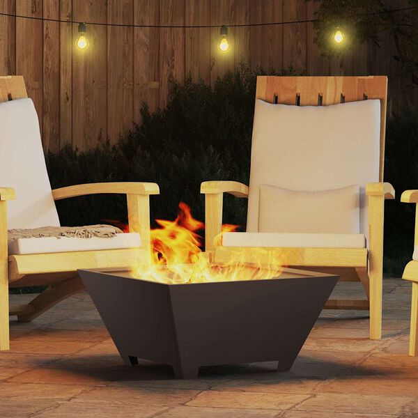 vidaXL Tulisija Musta 60 x 60 x 30 cm Teräs