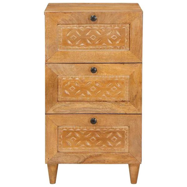 vidaXL Sivup&ouml;yt&auml; laatikon kanssa Vaaleanruskea 33.5 x 40 x 75 cm