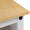 vidaXL TV-kaappi Corona Valkoinen 100 x 40 x 52 cm Massiivinen m&auml;nty