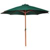 vidaXL Aurinkovarjo vihre&auml; 258 cm