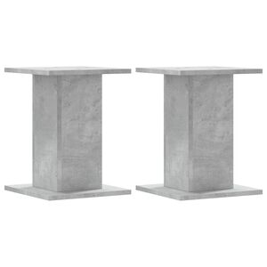 vidaXL Kaiutintelineet 2 kpl betoninharmaa 30x30x40 cm tekninen puu