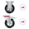 vidaXL Rullapy&ouml;r&auml;t 8 kpl 160 mm