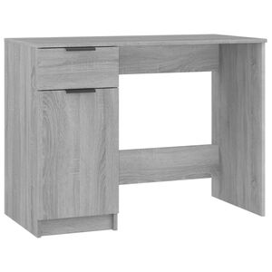 vidaXL Ty&ouml;p&ouml;yt&auml; harmaa Sonoma 100x50x75 cm tekninen puu