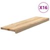 vidaXL Askelmat 16 kpl k&auml;sittelem&auml;t&ouml;n 90x30x2 cm t&auml;ysi tammi