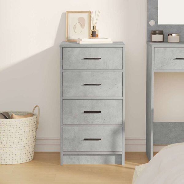 vidaXL Sivup&ouml;yt&auml; Betoninharmaa 40 x 41 x 75 cm Tekninen puu