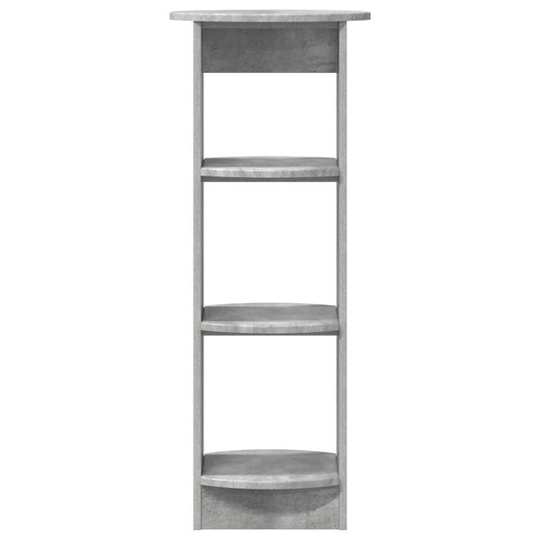 vidaXL Sivukaappi Betoni Harmaa 40 x 40 x 100 cm K&auml;sitelty puu