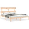 vidaXL S&auml;ngynrunko p&auml;&auml;dyll&auml; King Size t&auml;ysi puu