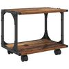 vidaXL Tulostinpidike Vanha Puu 41 x 28 x 33.5 cm Tekninen puu