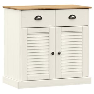 vidaXL Senkki laatikoilla VIGO 78x40x75 cm valkoinen t&auml;ysi m&auml;nty