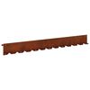 vidaXL Nurmireunus 10 kpl 102 x 10 x 4 cm Ter&auml;s Ruosteinen