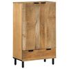 vidaXL Highboard Ruskea 60x33x100 cm Massiivipuu Mango