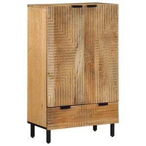 vidaXL Highboard Ruskea 60x33x100 cm Massiivipuu Mango