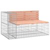 vidaXL Puutarhapenkki kivikori tyyli 122x71x65,5 cm t&auml;ysi douglaskuusi