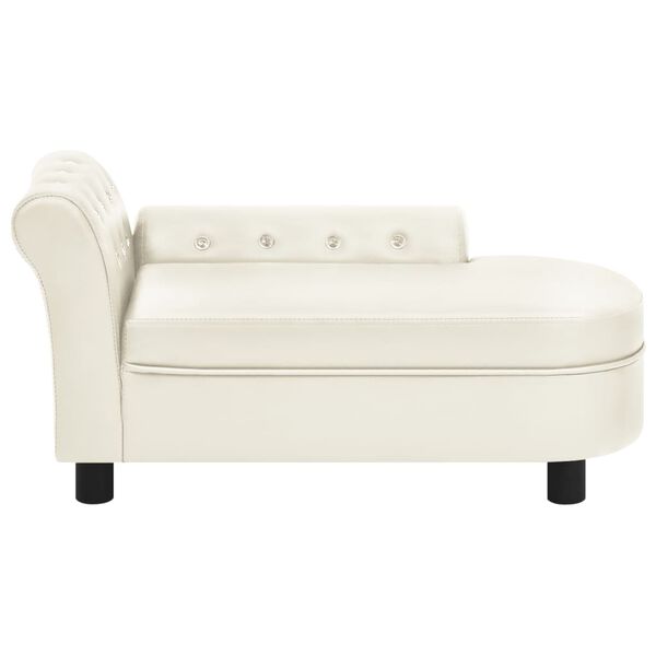 vidaXL Koiran sohva kerma 83x45x42 cm keinonahka