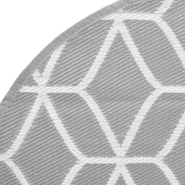 vidaXL Ulkomatto ARAKIL harmaa &Oslash;120 cm PP