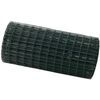 vidaXL Euroaita 0,6 x 25 m PVC-pintainen rauta Vihre&auml;