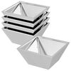 vidaXL Puutarha ruukku 5 kpl Hopea 35 x 35 x 15 cm Ruostumaton ter&auml;s