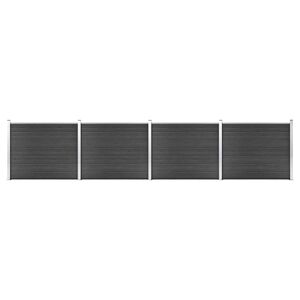 vidaXL Aitapaneelisarja WPC 699x146 cm harmaa
