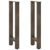vidaXL Konsolip&ouml;yd&auml;n jalat, luonnonv&auml;rinen ter&auml;s, 2 kpl, 38 x (72-73) cm, ter&auml;s