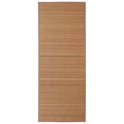vidaXL Suorakulmainen ruskea bambumatto 150x200 cm