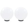 vidaXL LED-pallovalaisimet 2 kpl 30 cm akryyli