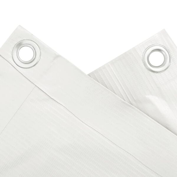 vidaXL Parvekkeen yksityisyyssuoja valkoinen 800x75 cm PVC