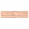 vidaXL P&ouml;yt&auml;levy ruskea 160x40x(2-4)cm k&auml;sitelty t&auml;ystammi el&auml;v&auml; reuna