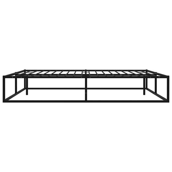 vidaXL S&auml;ngynrunko musta metalli 140x200 cm