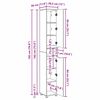 vidaXL Kylpyhuonekaappi Sonoman tammi 30,5 x 30 x 195 cm Tekninen puu
