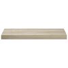 vidaXL Kelluvat sein&auml;hyllyt 2 kpl tammi 60x23,5x3,8 cm MDF