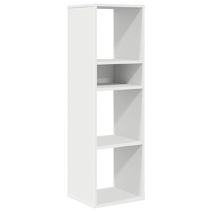 vidaXL Kirjahylly valkoinen 34x31x112 cm lastulevy