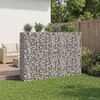 vidaXL Gabion Kohotettu Peti 3 pcs Hopea 250 x 50 x 150 cm