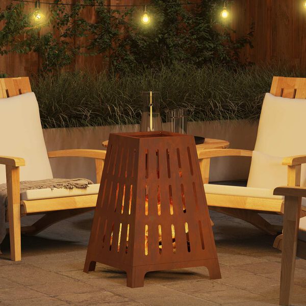 vidaXL Tulisija Ruskea 50 x 50 x 70 cm Kulunut Ter&auml;s