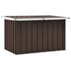 vidaXL Puutarhan s&auml;ilytyslaatikko ruskea 109x67x65 cm
