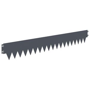 vidaXL Nurmireunus 10 kpl 103 x 15 cm Ter&auml;s Antrasiitti