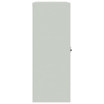 vidaXL Arkistokaappi vaaleanharmaa 90x40x105 cm teräs