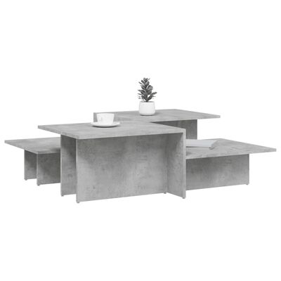 vidaXL Sohvapöydät 2 kpl betoninharmaa tekninen puu