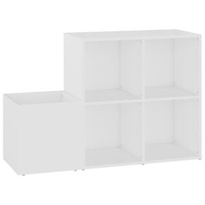 vidaXL Eteisen kenk&auml;kaappi valkoinen 105x35,5x70 cm tekninen puu